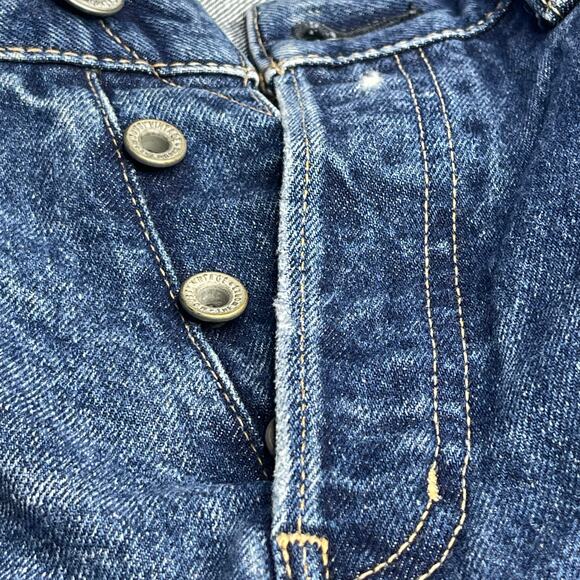 Moussy Vintage Womens Guilford Straight Leg Distressed Jeans size 28 Medium Blue - Picture 7 of 14